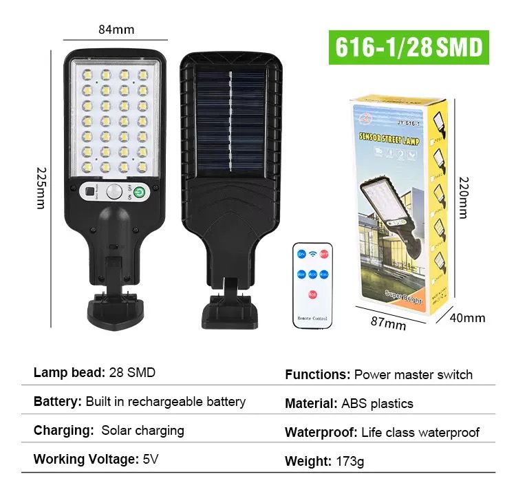 Smart Solar-Powered Street Light with   Garden light Light Sensor & Long-Lasting Battery  Garden lamp - Solar Light Perfect for Power Outages!