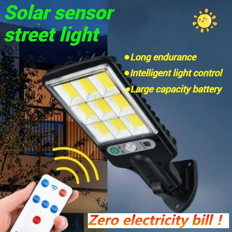 Smart Solar-Powered Street Light with   Garden light Light Sensor & Long-Lasting Battery  Garden lamp - Solar Light Perfect for Power Outages!
