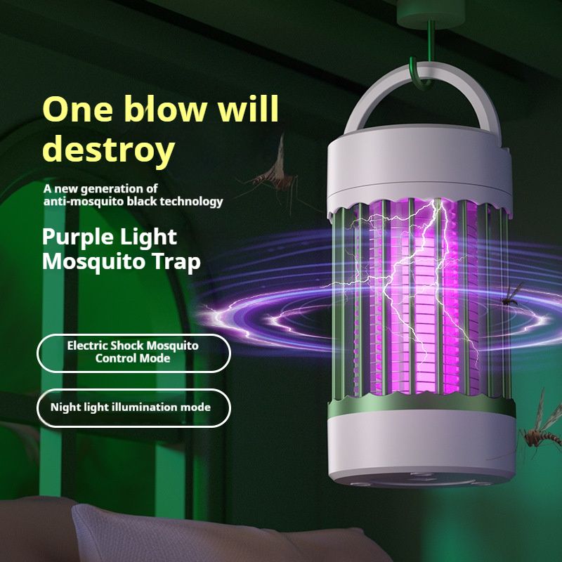 Mosquito Killer Lamp Indoor and Outdoor USB Electric Shock Purple Light Catalyst Mosquito Repellent Mosquito Attractor Night Light Mosquito Killer Lamp