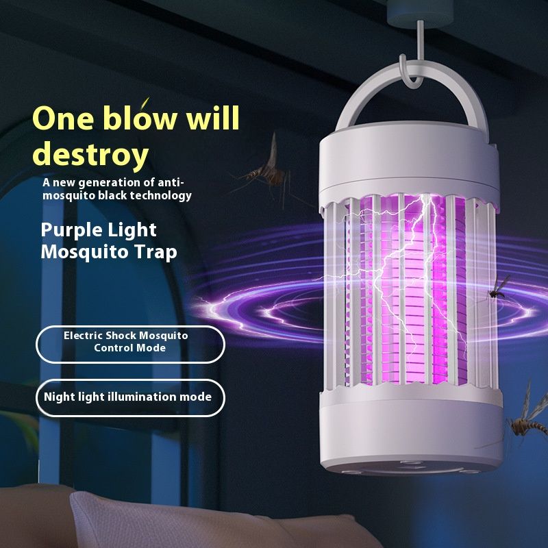Mosquito Killer Lamp Indoor and Outdoor USB Electric Shock Purple Light Catalyst Mosquito Repellent Mosquito Attractor Night Light Mosquito Killer Lamp