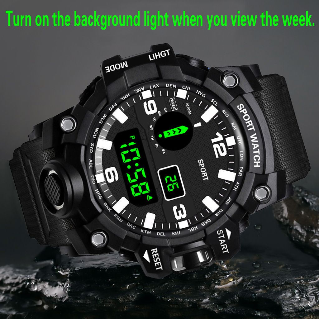 Hot selling sports multifunctional outdoor men's electronic watch for male and female students running waterproof fashion SPORTWATCH