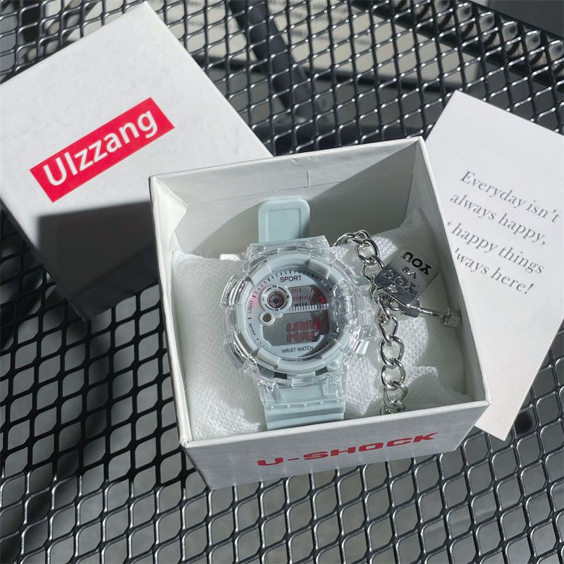Unicorn watch for women, student party, junior high school students, glacier white girl ins high value sports electronic watch