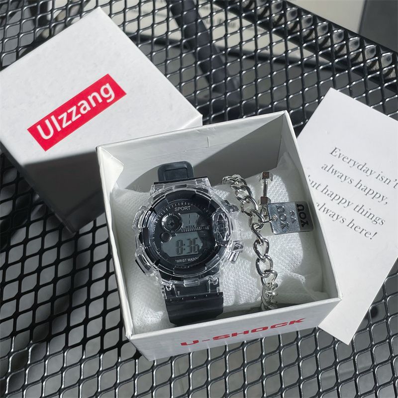 Unicorn watch for women, student party, junior high school students, glacier white girl ins high value sports electronic watch