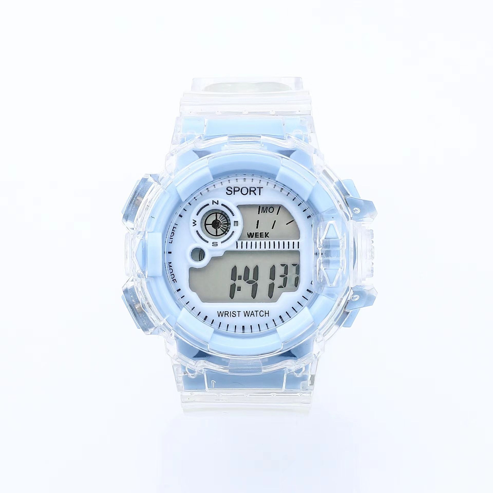 Unicorn watch for women, student party, junior high school students, glacier white girl ins high value sports electronic watch