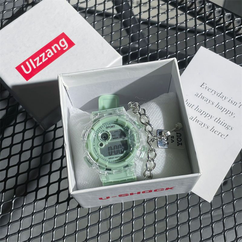 Unicorn watch for women, student party, junior high school students, glacier white girl ins high value sports electronic watch