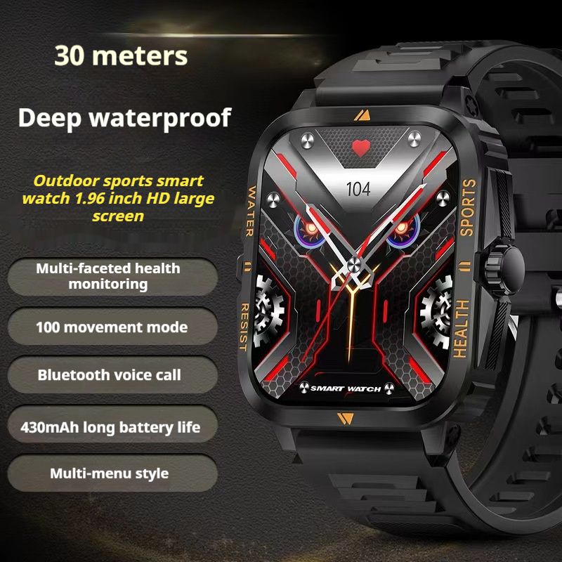 2025 Hot New H11 smartwatch with flashlight ultra Bluetooth call information alert sports watch