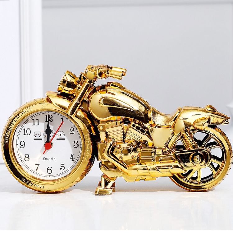 Daily necessities alarm clock New style motorcycle alarm clock student gift Fashion personality gift Creative alarm clock student bedside clock home