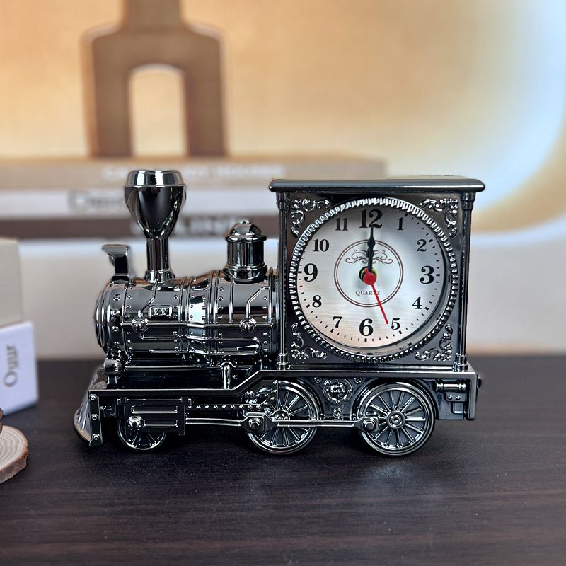 V1312-6 CH555 series six classic car alarm clock Retro nostalgic digital pointer plastic table clock Student gift Fashion personality gift Creative alarm clock student bedside clock home