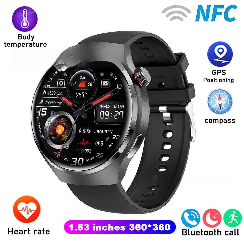 2025 New Gt4PRO smart watch Bluetooth Talk Waterproof sports Smart Watch voice assistant Smart Watch