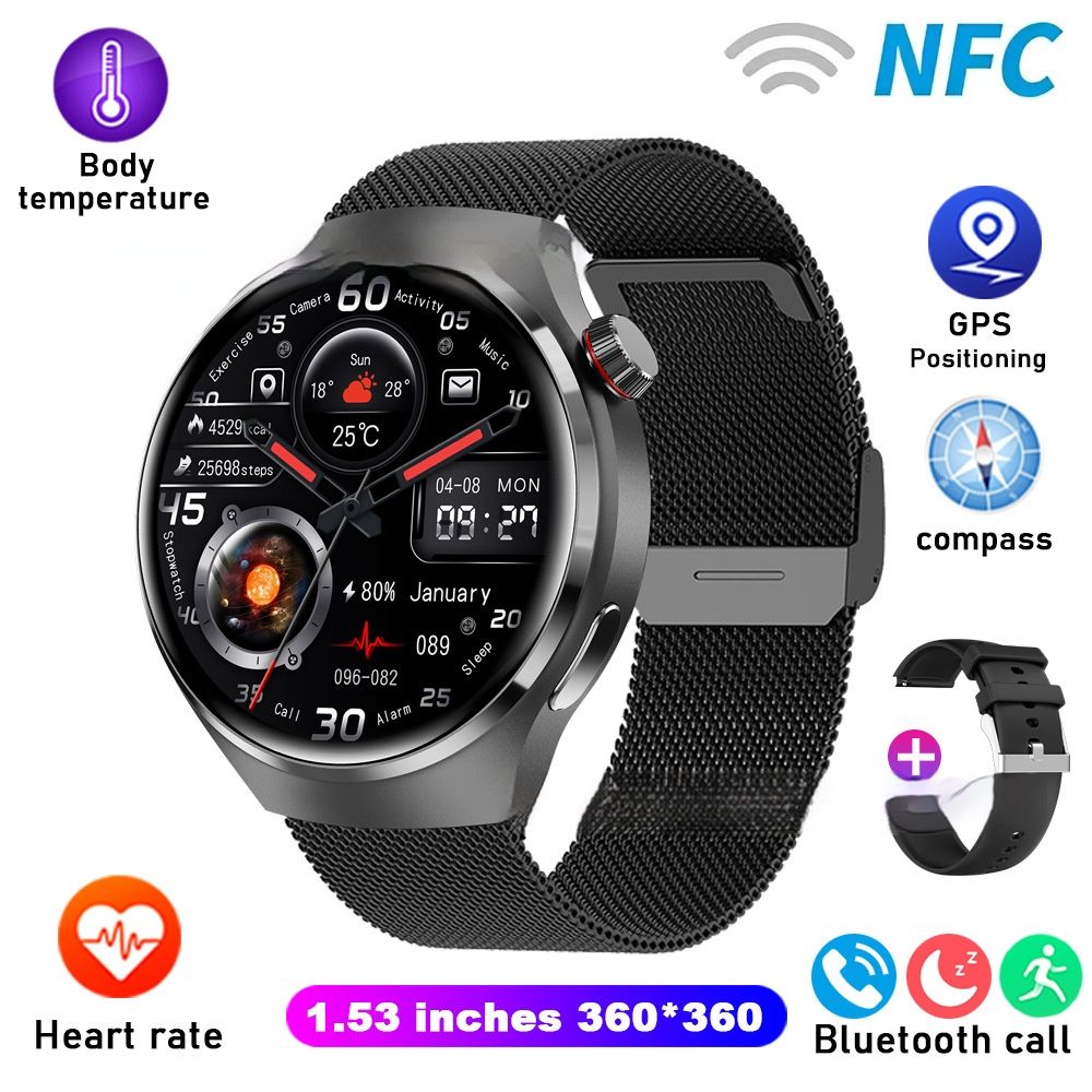 2025 New Gt4PRO smart watch Bluetooth Talk Waterproof sports Smart Watch voice assistant Smart Watch
