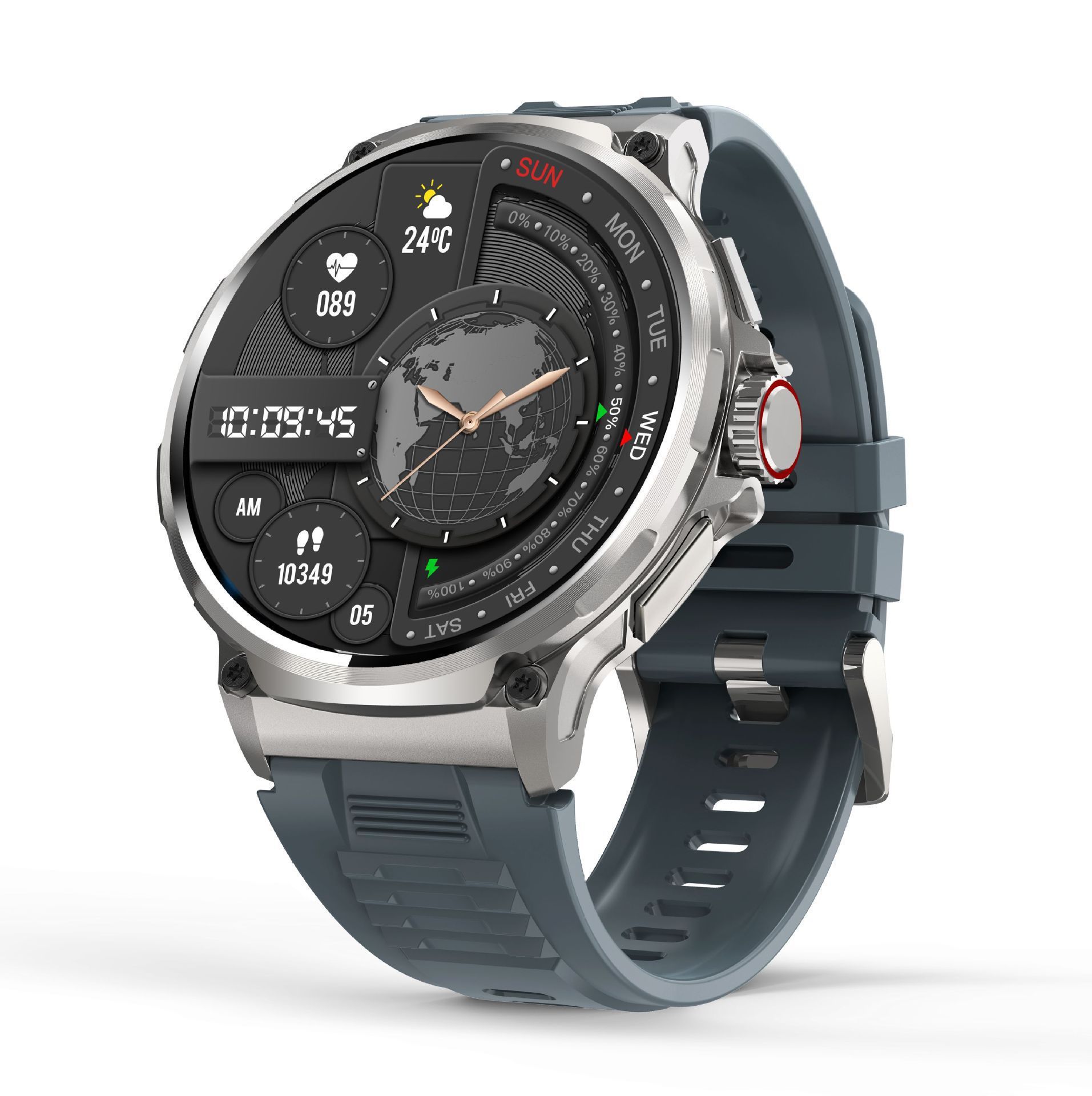 2025 NEW smart watch V69 smart watch 1.85 inch Bluetooth call large screen heart rate blood oxygen multi-sports waterproof smart watch