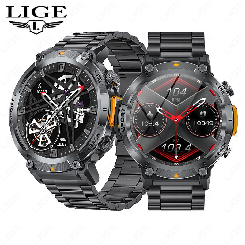 2025 new smart watch S100 outdoor smart watch Bluetooth call flashlight information push sports waterproof watch