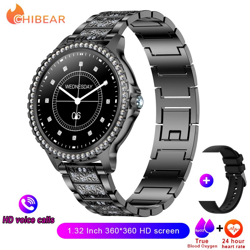 2025 New Lady's Smart Watch Valentine's Day Gift Heart Rate Blood Pressure Bluetooth Call Women's Gift Healthy Sleep Monitoring Fashion Women's Bracelet