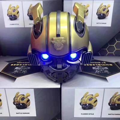New cool bluetooth speaker mecha warrior bumblebee iron man bluetooth speaker creative cartoon gift small speaker