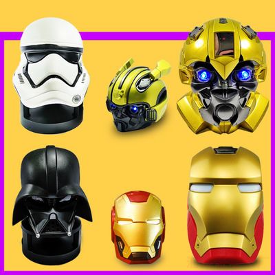 New cool bluetooth speaker mecha warrior bumblebee iron man bluetooth speaker creative cartoon gift small speaker