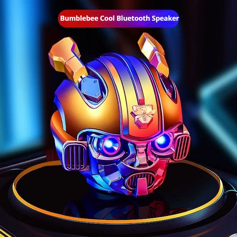 New cool bluetooth speaker mecha warrior bumblebee iron man bluetooth speaker creative cartoon gift small speaker