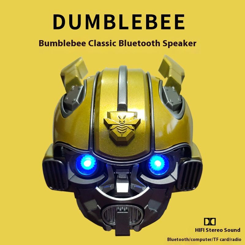 New cool bluetooth speaker mecha warrior bumblebee iron man bluetooth speaker creative cartoon gift small speaker