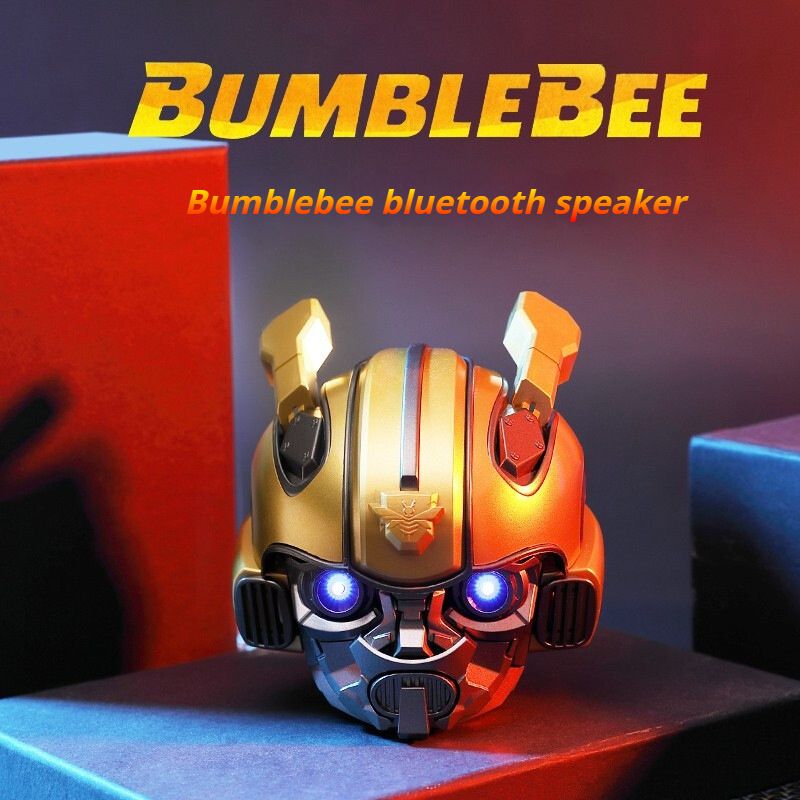 New cool bluetooth speaker mecha warrior bumblebee iron man bluetooth speaker creative cartoon gift small speaker