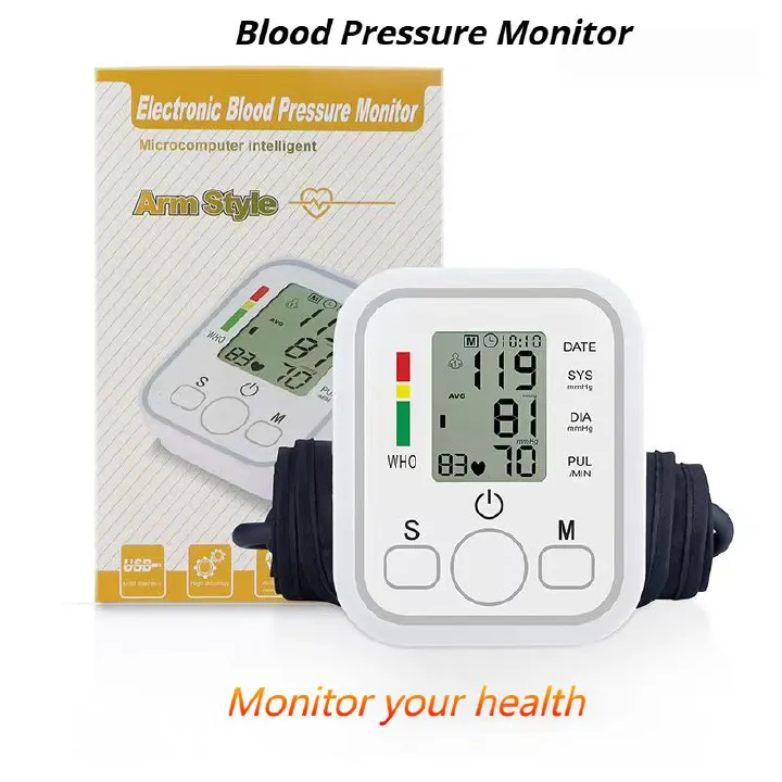 Medical grade blood pressure monitor fully automatic upper arm neutral electric intelligent blood pressure measuring instrument export blood pressure monitor