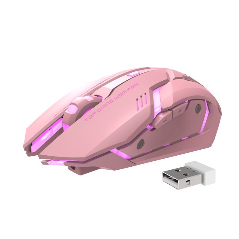 2025 New Spot Silent Cute Luminous Pink Mouse Pad Wireless Charging Game Mouse Mechanical Mouse Pad