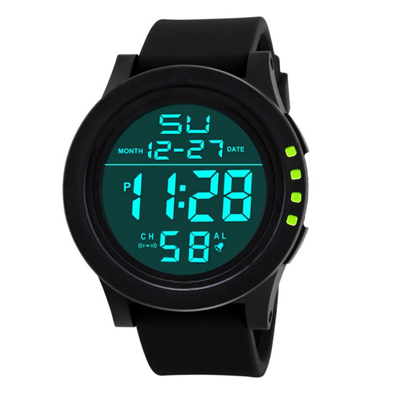 Big Dial Men's Watch Military Sport Watch Luminous LED Digital Watch Multifunciton Outdoor Waterproof Electronic Watches for man
