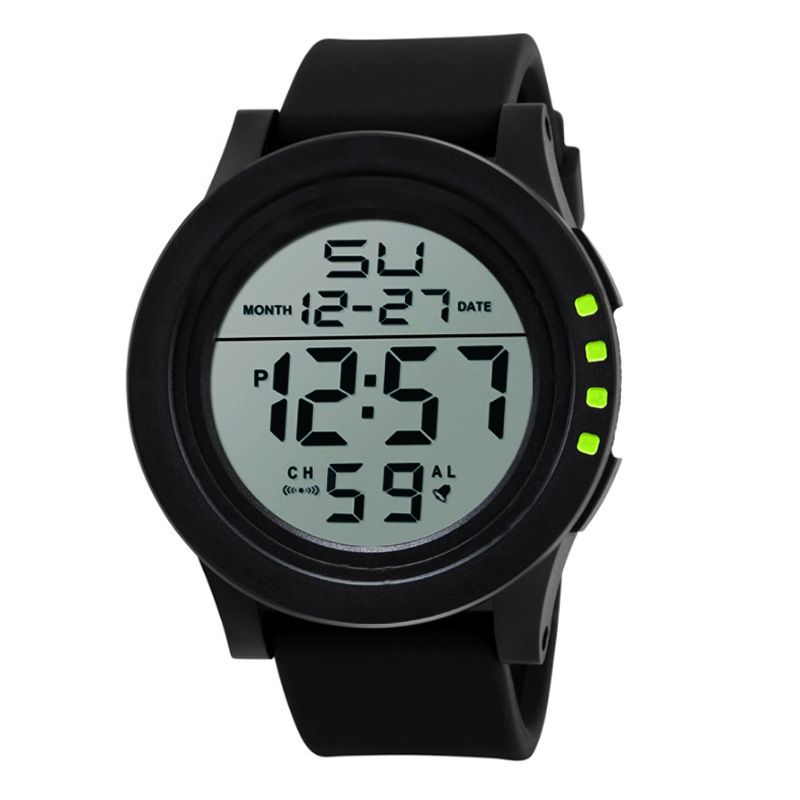 Big Dial Men's Watch Military Sport Watch Luminous LED Digital Watch Multifunciton Outdoor Waterproof Electronic Watches for man