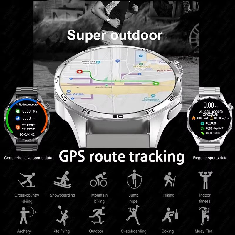 For Huawei WATCH GT 5 Pro Smartwatch Men NFC GPS Tracker AMOLED 360*360 HD Screen Heart Rate Bluetooth Call Sport Smart Watch