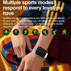 Smart Watch For Men Women Sport Mode Music Control Calorie Distance Fitness  NFC ECG+PPG Sports Fitness SmartWatch Men Temperature Monitoring Heart Rate Bluetooth Call Sports Smart Watch Men Women