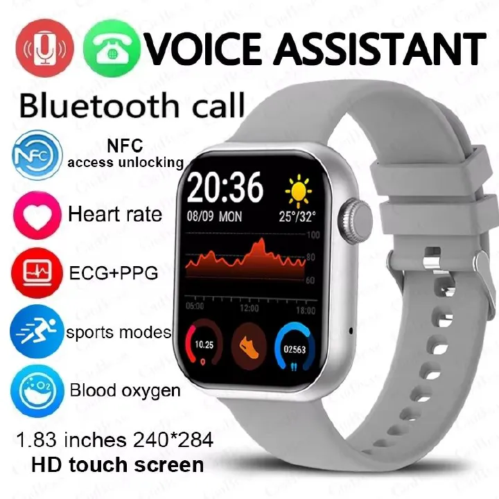 NFC ECG+PPG Sports Fitness SmartWatch Men Temperature Monitoring Heart Rate Bluetooth Call Sports Smart Watch Men Women