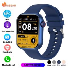 Smart Watch For Men Women Sport Mode Music Control Calorie Distance Fitness  NFC ECG+PPG Sports Fitness SmartWatch Men Temperature Monitoring Heart Rate Bluetooth Call Sports Smart Watch Men Women
