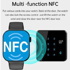 Smart Watch For Men Women Sport Mode Music Control Calorie Distance Fitness  NFC ECG+PPG Sports Fitness SmartWatch Men Temperature Monitoring Heart Rate Bluetooth Call Sports Smart Watch Men Women