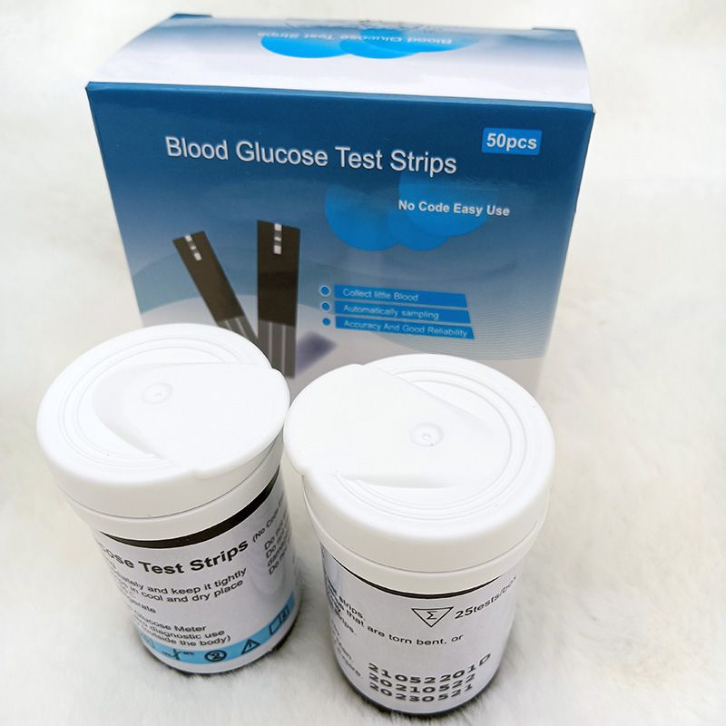Home blood glucose meter English version blood glucose meter medical grade accurate cross-border blood glucose tester test strips needle