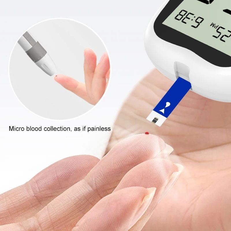 Home blood glucose meter English version blood glucose meter medical grade accurate cross-border blood glucose tester test strips needle