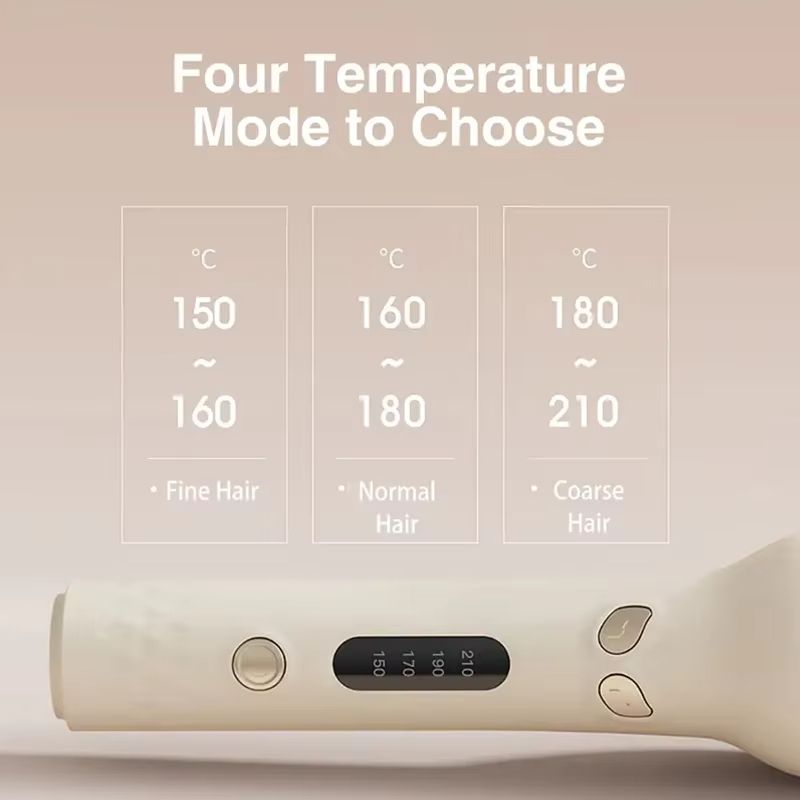 2025 Hot Automatic curling iron, 28 mm barrel, 4 temperature modes, negative ion generator, smart timer and sensor