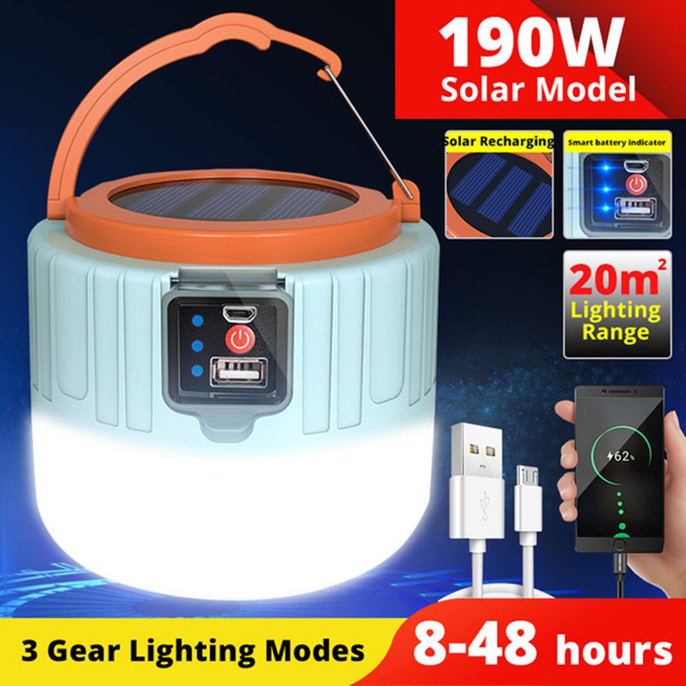 Outdoor  Solar Light  Camping Light with Smart Brightness Garden light & 72H Runtime - Essential for Outdoor Adventures and Power Outages Garden lamp