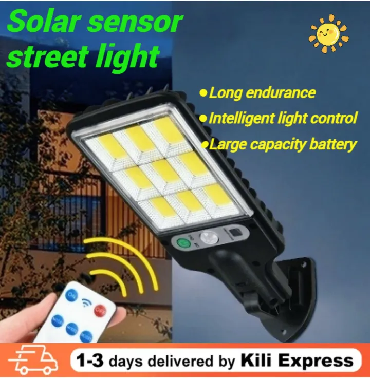 Smart Solar-Powered Street Light with   Garden light Light Sensor & Long-Lasting Battery  Garden lamp - Solar Light Perfect for Power Outages!