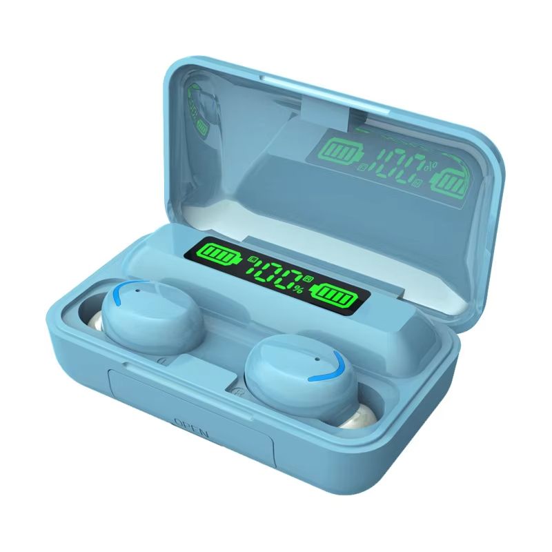 F9-5 TWS Earphone Bluetooth 5.1 Wireless Headphone Hearing Aid Waterproof Earbuds Headset Handfree With Mic 2200mAh Charging Box