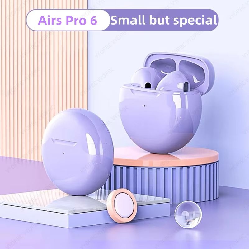 Air Pro 6 TWS Wireless Headphones with Mic Fone Bluetooth Earphones Sport Running Headset for Apple iPhone Xiaomi Pro6 Earbuds