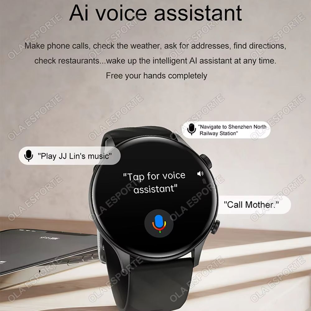 2025 New Voice Call Smart Watch Men GT Series 1.53 inch AMOLED Screen Sports Watch Health Smartwatch For Android IOS Phone Bands