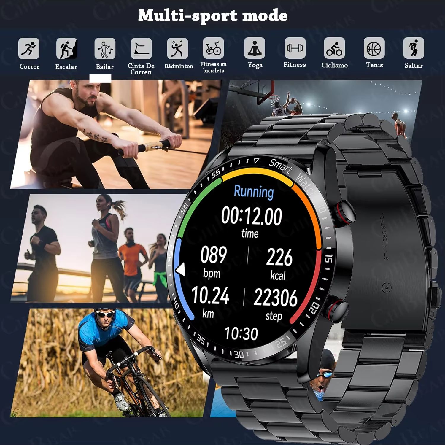 2025 New Voice Call Smart Watch Men GT Series 1.53 inch AMOLED Screen Sports Watch Health Smartwatch For Android IOS Phone Bands