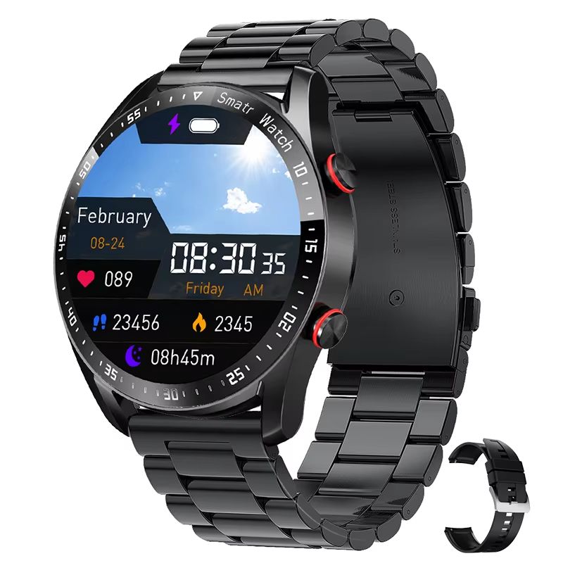 2025 New Voice Call Smart Watch Men GT Series 1.53 inch AMOLED Screen Sports Watch Health Smartwatch For Android IOS Phone Bands