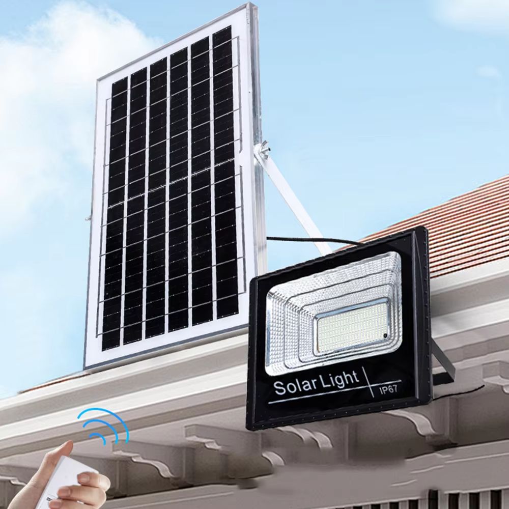 2026 New Solar Light Outdoor Light 100W  Waterproof IP67 Integrated Solar Outdoor Flood Light Garden Stadium Reflector Floodlights Solar Outdoor Light