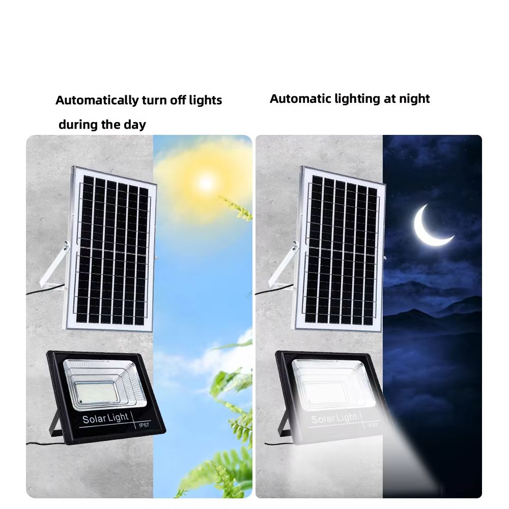 2026 New Solar Light Outdoor Light 100W  Waterproof IP67 Integrated Solar Outdoor Flood Light Garden Stadium Reflector Floodlights Solar Outdoor Light
