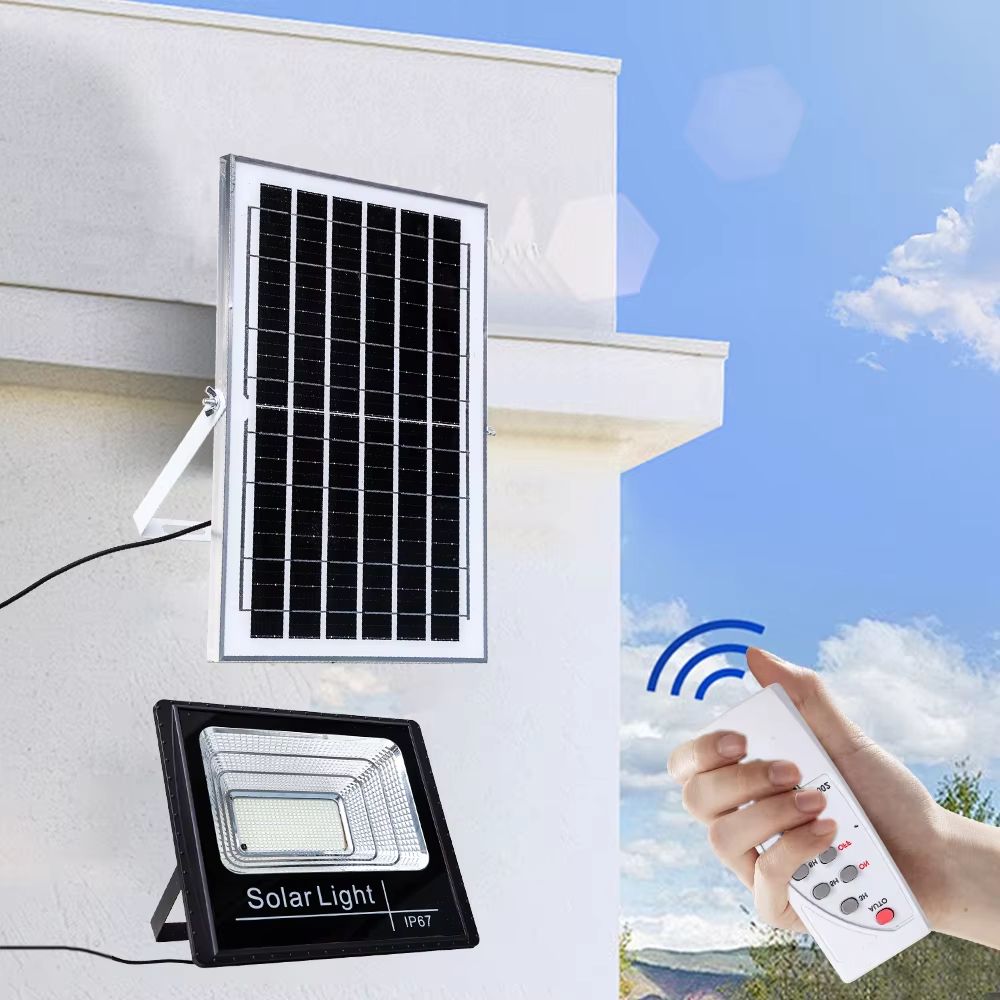 2026 New Solar Light Outdoor Light 100W  Waterproof IP67 Integrated Solar Outdoor Flood Light Garden Stadium Reflector Floodlights Solar Outdoor Light