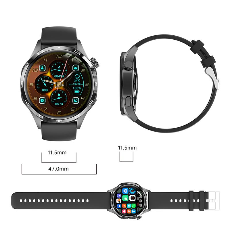 2026 New For HUAWEI Smart Watch Men GT5 PRO NFC GPS Sports Compass Fitness Heart Rate Bluetooth Call Smartwatch Watch 5 Pro