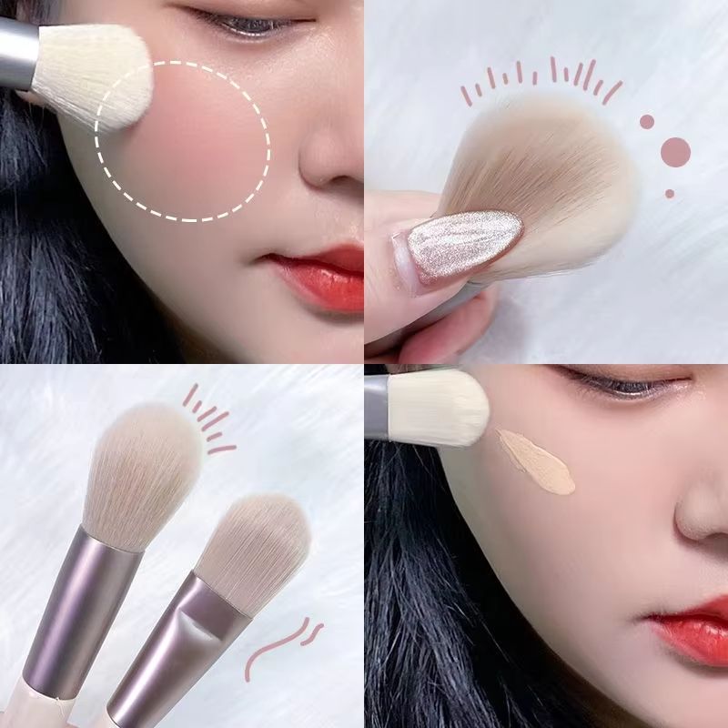 New 8Pcs Makeup Brush Set Makeup Concealer Brush Blush Loose Powder Brush Eye Shadow Highlighter Foundation Brush Beauty Tools