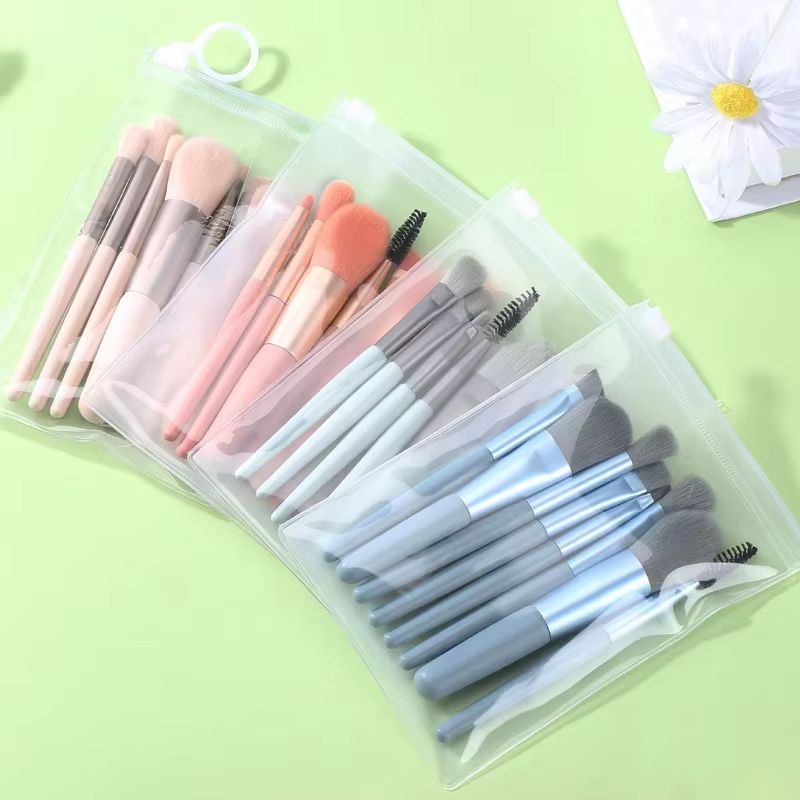 New 8Pcs Makeup Brush Set Makeup Concealer Brush Blush Loose Powder Brush Eye Shadow Highlighter Foundation Brush Beauty Tools