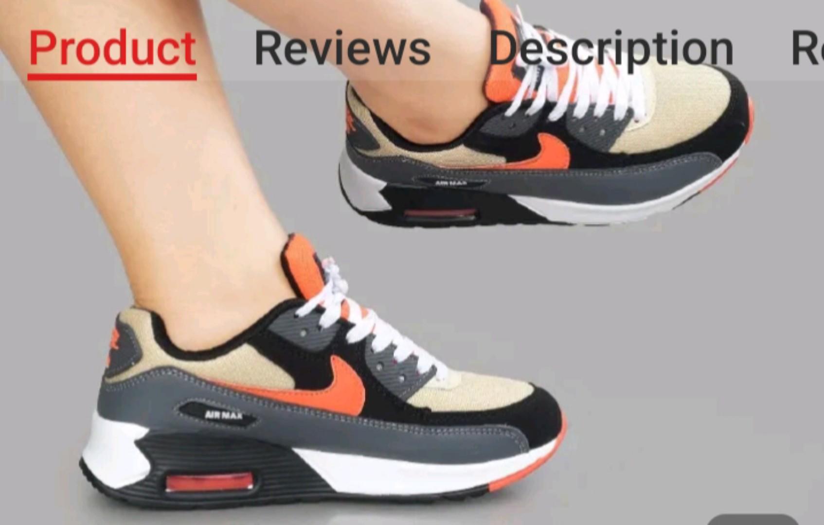 AIRMAX 90 SNEAKERS - Orange Black to Valentine, Ash Pink 🩷