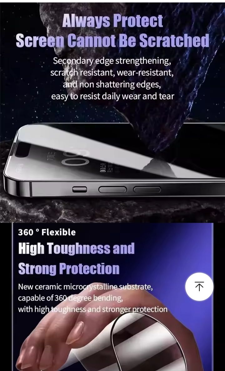 MOBILE PHONE CERAMIC PROTECTIVE FILM FOR IPHONE 13,14,15 & 16 - ALL PROMAX
-Made from high Quality Japanese Material.
-Resistant to scratches, with hardness upto 9H.-
-Anti-fingerprints and Anti-dirt.