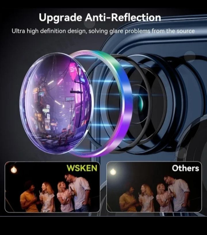 CAMERA LENS PROTECTORS - METAL RING TEMEPERED GLASS CAMERA LENS FOR IPHONE 13,14 & 15 PROMAX